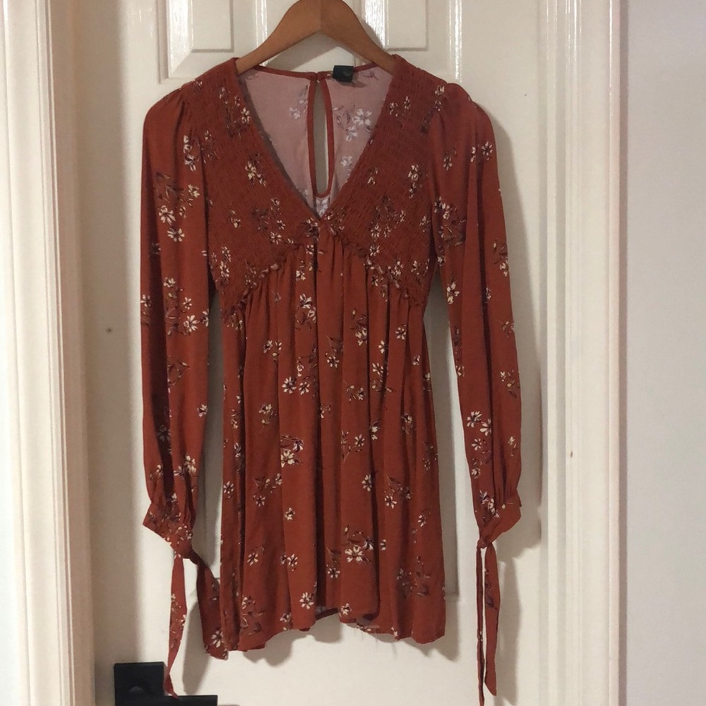 Beautiful burnt orange fall blouse
